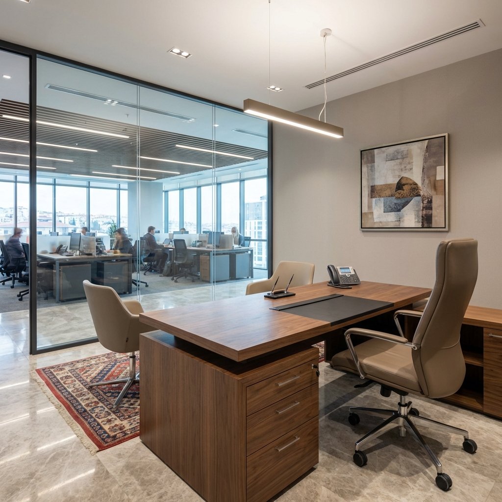 Banka müdür odası tasarımı